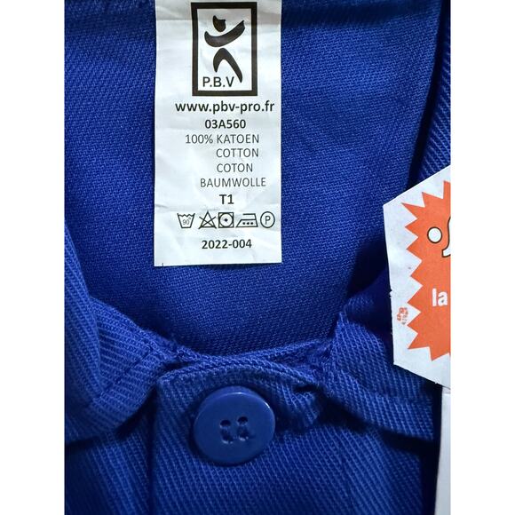Lafodex Sanfor French Chef Chore Jacket Size T1 Blue - Picture 3 of 7